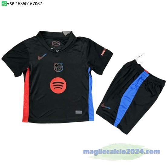 Away Conjunto De Bambino Barcelona 2024 2025 I Nero Poco Prezzo
