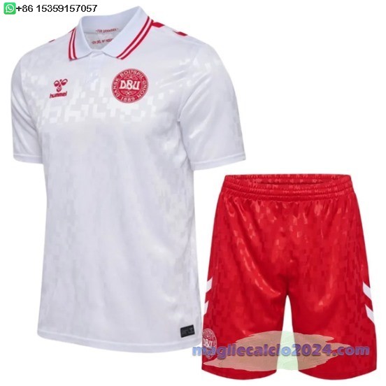 Away Conjunto De Bambino Dinamarca 2024 Poco Prezzo