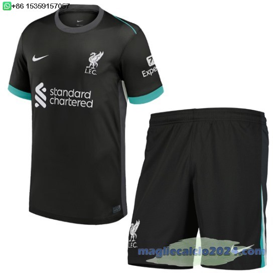 Away Conjunto De Bambino Liverpool 2024 2025 Nero Poco Prezzo