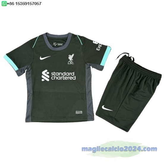 Away Conjunto De Bambino Liverpool 2024 2025 Nero Poco Prezzo
