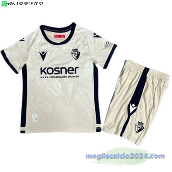 Away Conjunto De Bambino Osasuna 2024 2025 Bianco Poco Prezzo