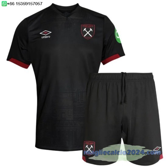 Away Conjunto De Bambino West Ham United 2024 2025 Nero Poco Prezzo