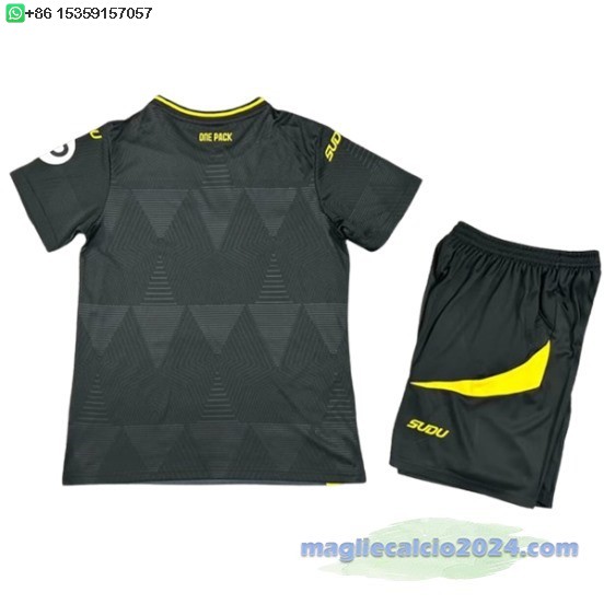 Away Conjunto De Bambino Wolves 2024 2025 Nero Poco Prezzo