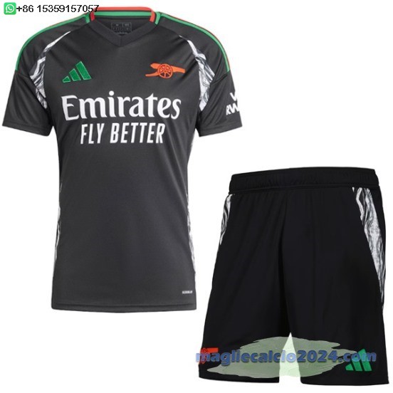 Away Conjunto De Uomo Arsenal 2024 2025 Nero Poco Prezzo
