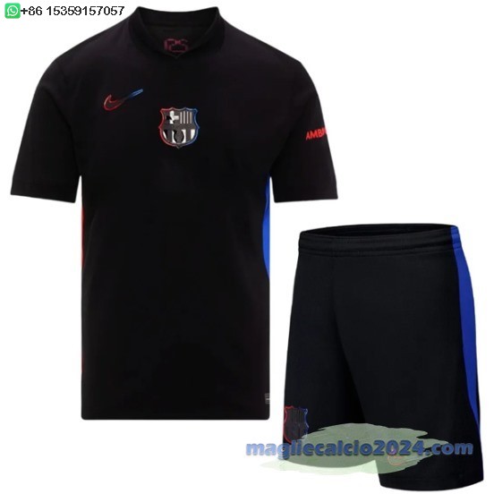 Away Conjunto De Uomo Barcelona 2024 2025 II Nero Poco Prezzo