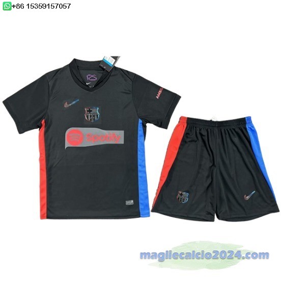 Away Conjunto De Uomo Barcelona 2024 2025 Nero Poco Prezzo