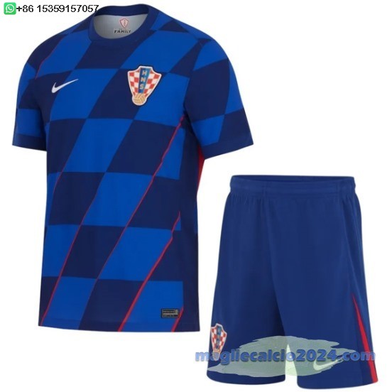 Away Conjunto De Uomo Croazia 2024 Poco Prezzo