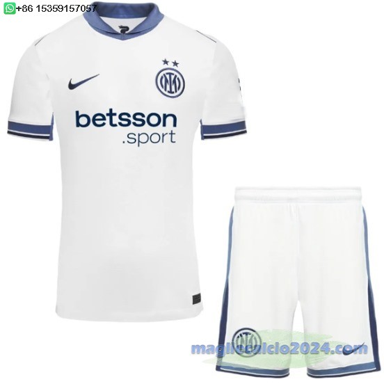 Away Conjunto De Uomo Inter Milán 2024 2025 Bianco Poco Prezzo