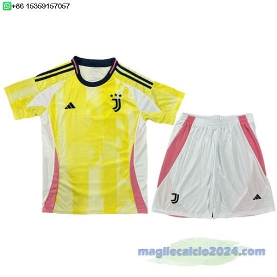 Away Conjunto De Uomo Juventus 2024 2025 Giallo Bianco Poco Prezzo