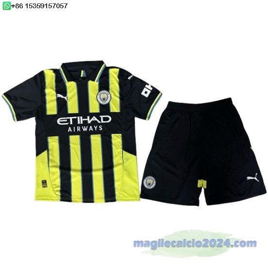 Away Conjunto De Uomo Manchester City 2024 2025 Verde Poco Prezzo