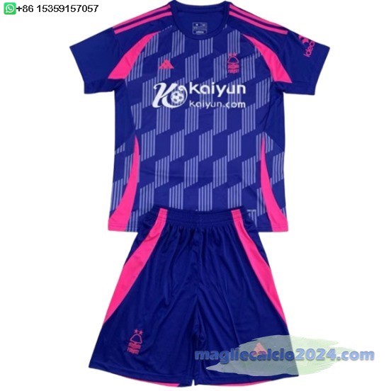 Away Conjunto De Uomo Nottingham Forest 2024 2025 Blu Poco Prezzo