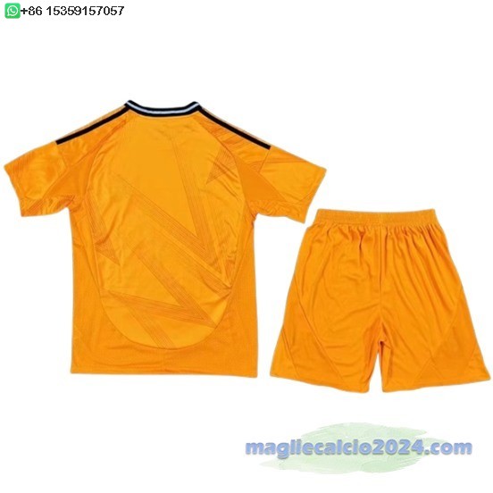 Away Conjunto De Uomo Real Madrid 2024 2025 Arancione Poco Prezzo