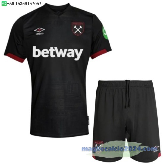 Away Conjunto De Uomo West Ham United 2024 2025 Nero Poco Prezzo