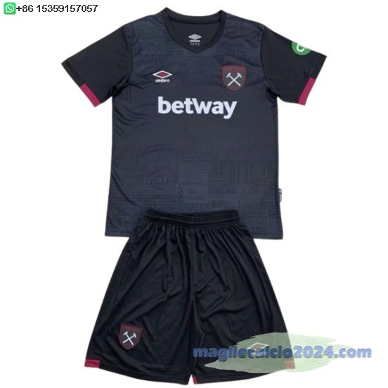 Away Conjunto De Uomo West Ham United 2024 2025 Nero Poco Prezzo