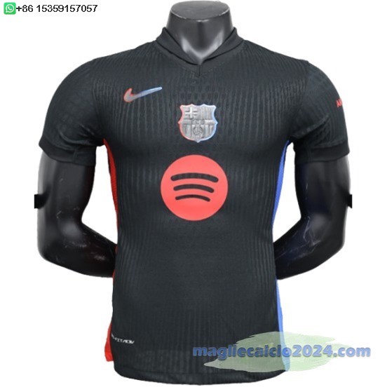 Away Giocatori Maglia Barcelona 2024 2025 I Nero Poco Prezzo