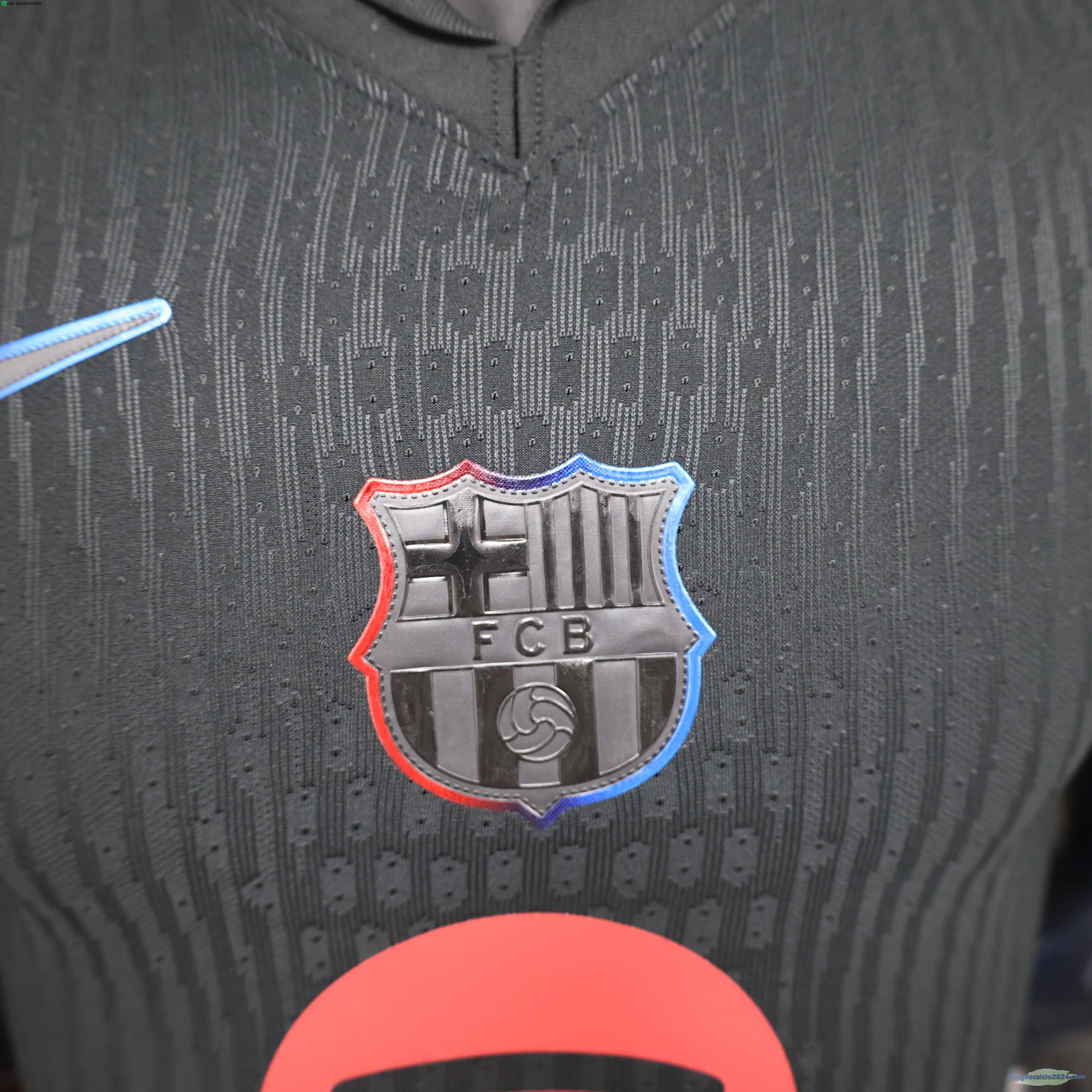 Away Giocatori Maglia Barcelona 2024 2025 I Nero Poco Prezzo