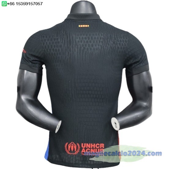 Away Giocatori Maglia Barcelona 2024 2025 I Nero Poco Prezzo