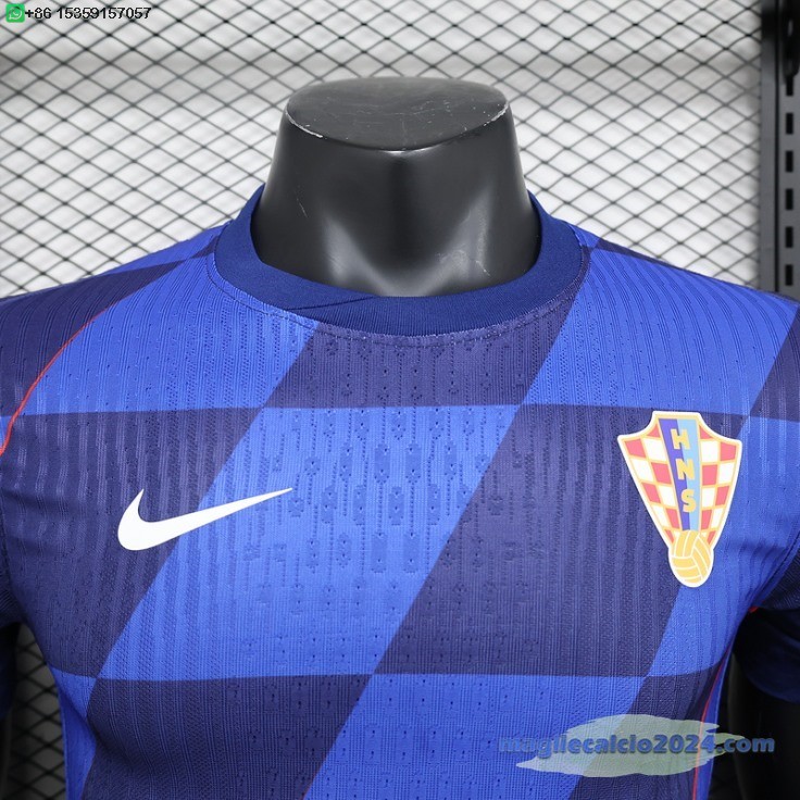 Away Giocatori Maglia Croazia 2024 Poco Prezzo