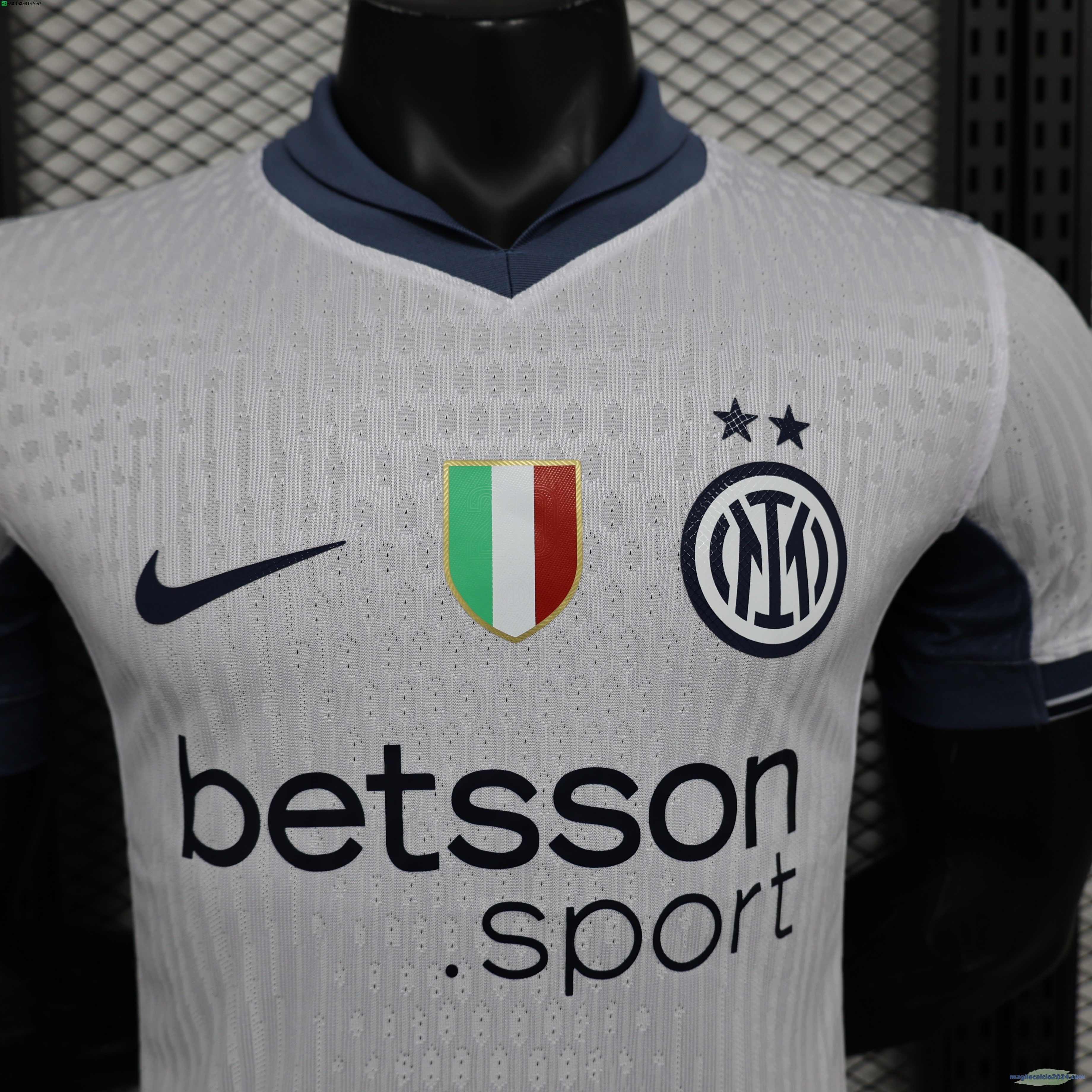 Away Giocatori Maglia Inter Milán 2024 2025 Bianco Poco Prezzo