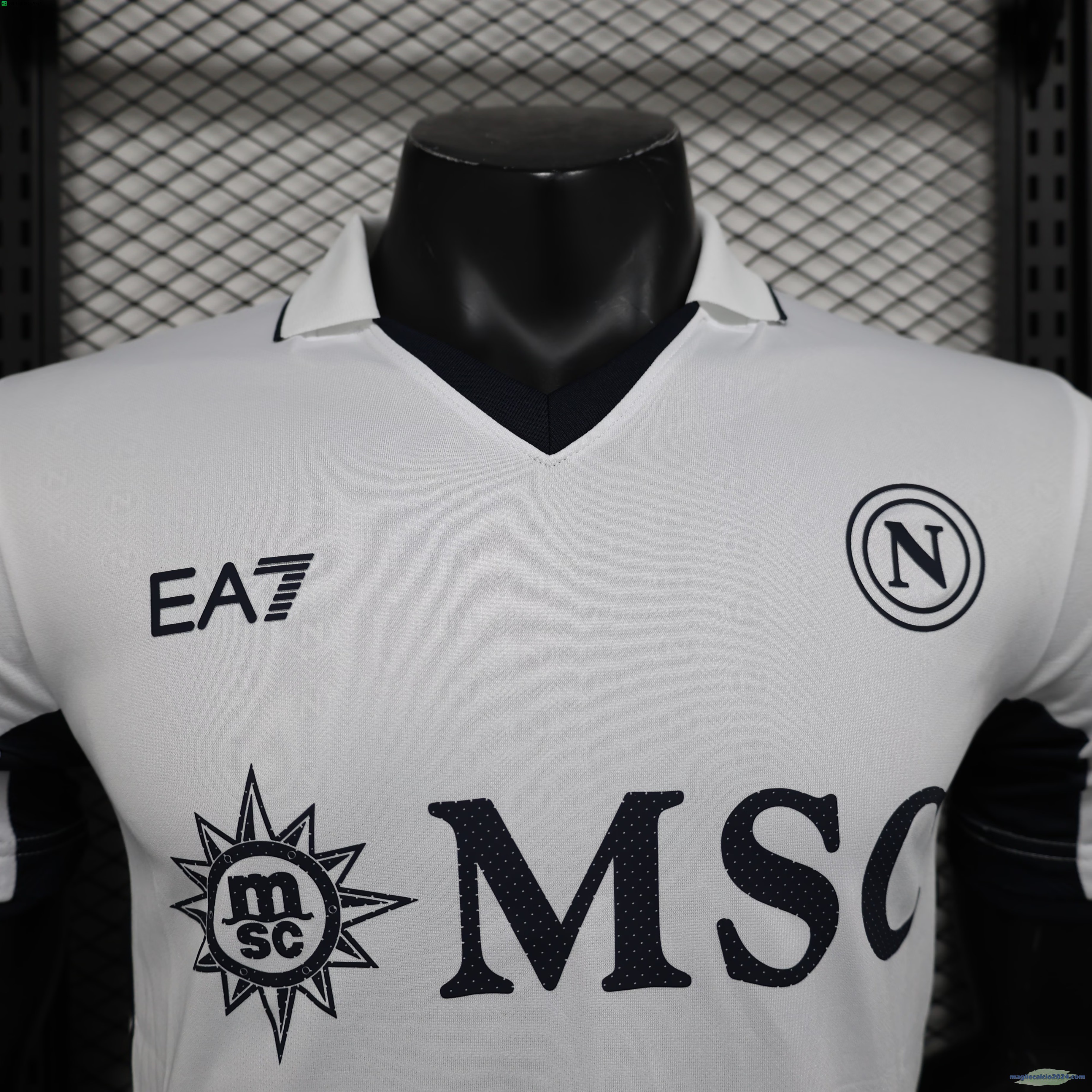 Away Giocatori Maglia Napoli 2024 2025 Bianco Poco Prezzo