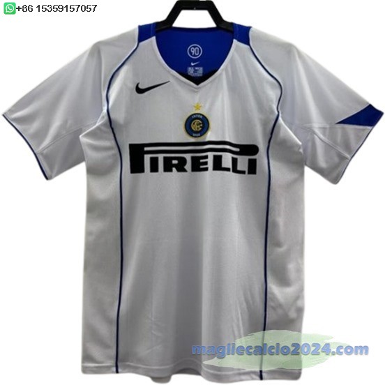 Away Maglia Inter Milán Retro 2004 2005 Poco Prezzo