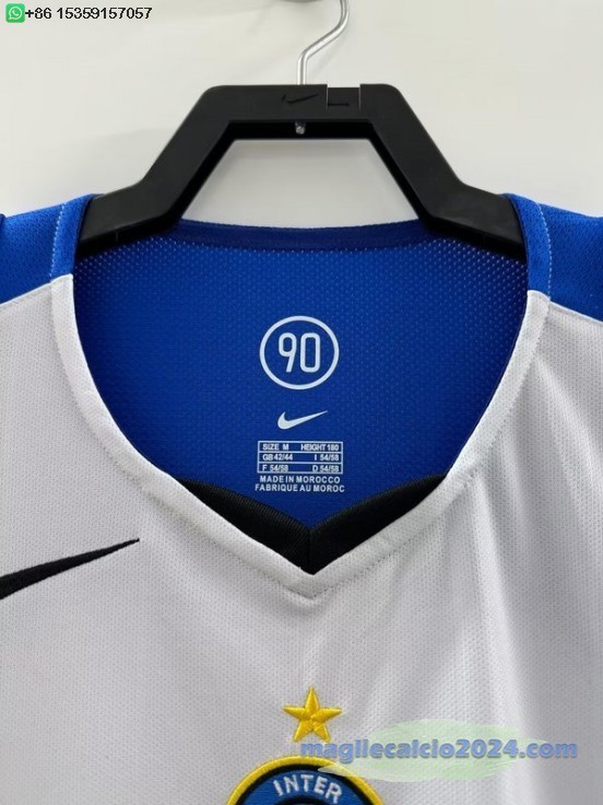 Away Maglia Inter Milán Retro 2004 2005 Poco Prezzo