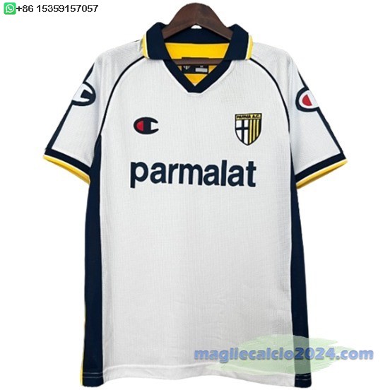 Away Maglia Parma Retro 2003 2004 Bianco Poco Prezzo