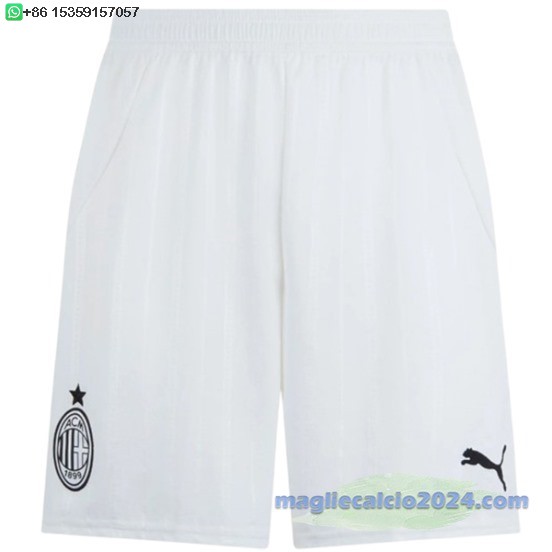 Away Pantaloni AC Milan 2024 2025 Bianco Poco Prezzo