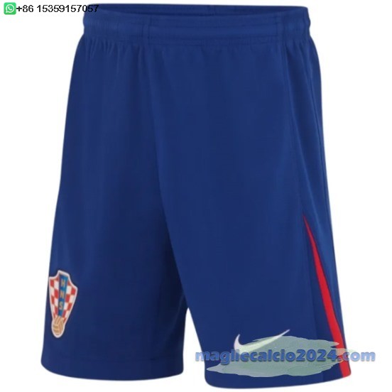 Away Pantaloni Croazia 2024 Poco Prezzo