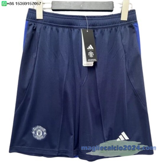 Away Pantaloni Manchester United 2024 2025 Blu Poco Prezzo