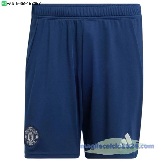 Away Pantaloni Manchester United 2024 2025 Blu Poco Prezzo