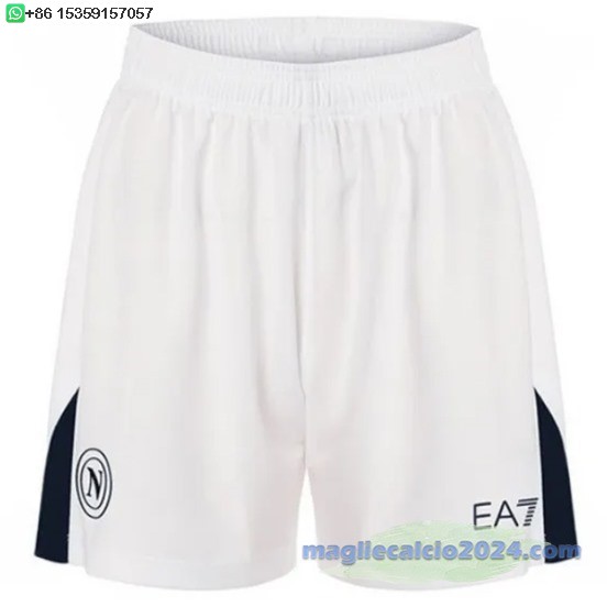 Away Pantaloni Napoli 2024 2025 Bianco Poco Prezzo