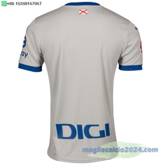 Away Thailandia Maglia Alavés 2024 2025 Grigio Poco Prezzo