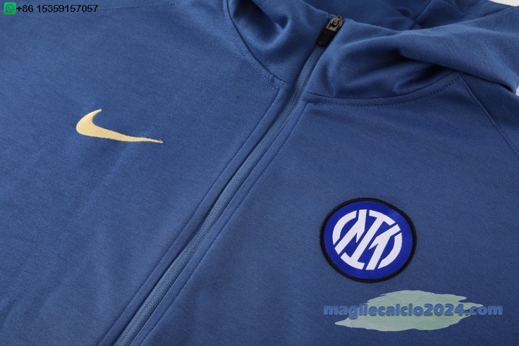 Chaqueta Con Capucha Inter Milan 2024 2025 Blu Poco Prezzo