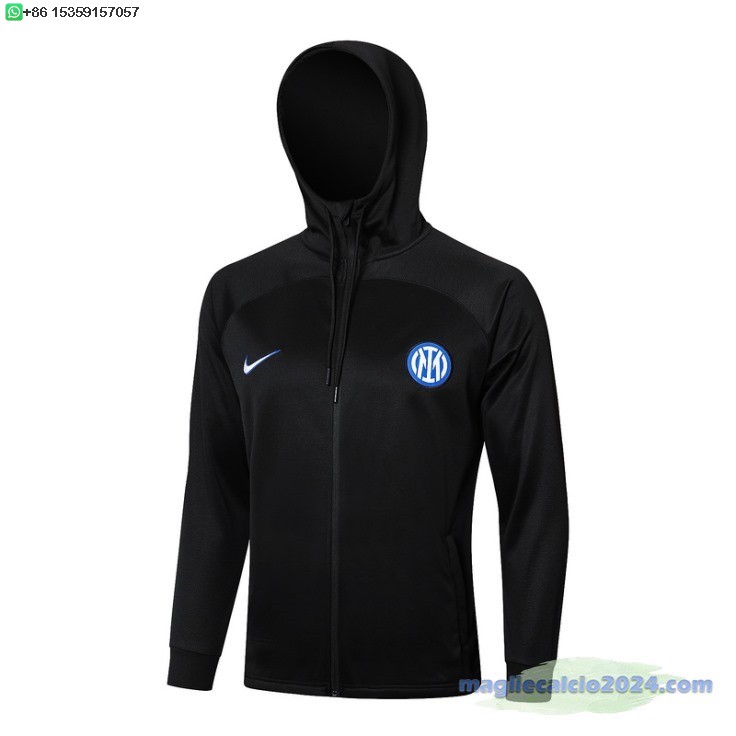 Chaqueta Con Capucha Inter Milan 2024 2025 Nero Poco Prezzo