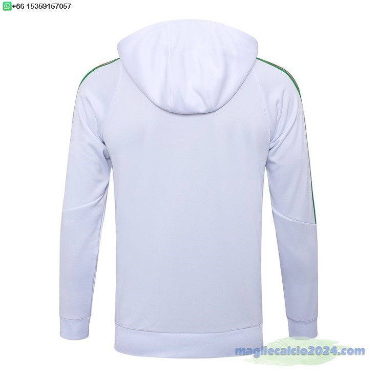 Chaqueta Con Capucha Italia 2024 Bianco Poco Prezzo