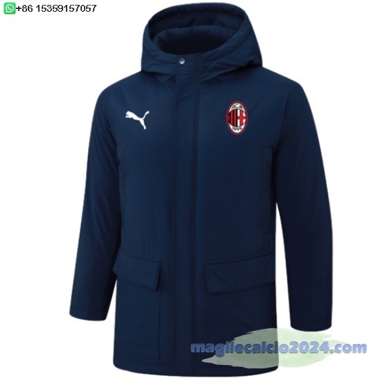 Chaqueta De Algodón AC Milan 2024 2025 Blu I Navy Poco Prezzo