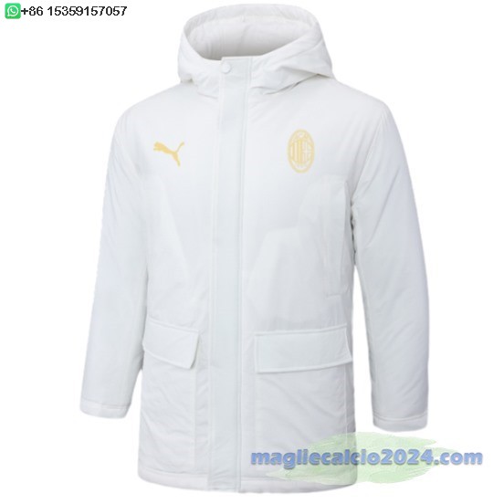 Chaqueta De Algodón AC Milan 2024 2025 I Bianco Poco Prezzo