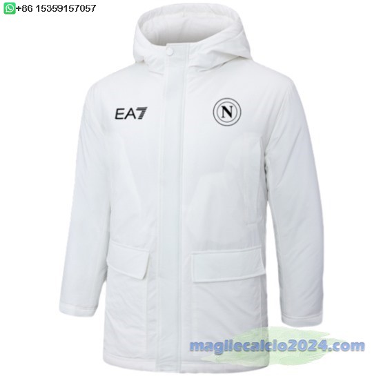 Chaqueta De Algodón Napoli 2024 2025 Bianco Poco Prezzo