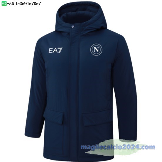 Chaqueta De Algodón Napoli 2024 2025 Blu Navy Poco Prezzo