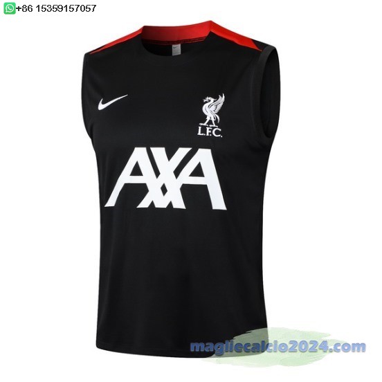 Formazione Senza ManicheLiverpool 2024 2025 Nero Bianco Poco Prezzo