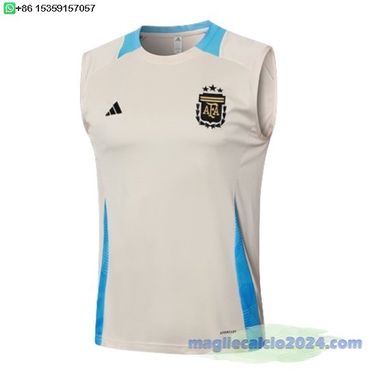 Formazione Senza Maniche Argentina 2024 Giallo Blu Poco Prezzo