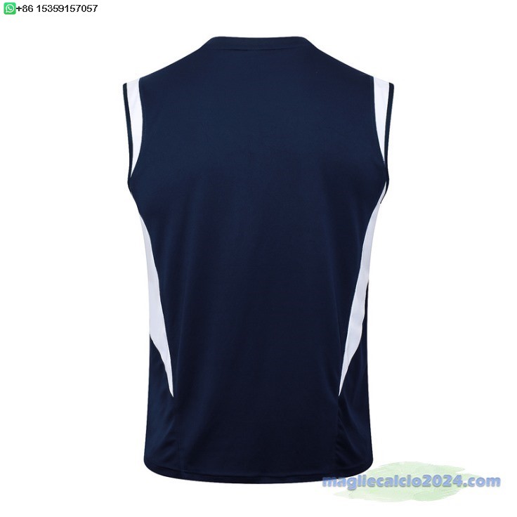 Formazione Senza Maniche Italia 2024 Blu Navy Poco Prezzo