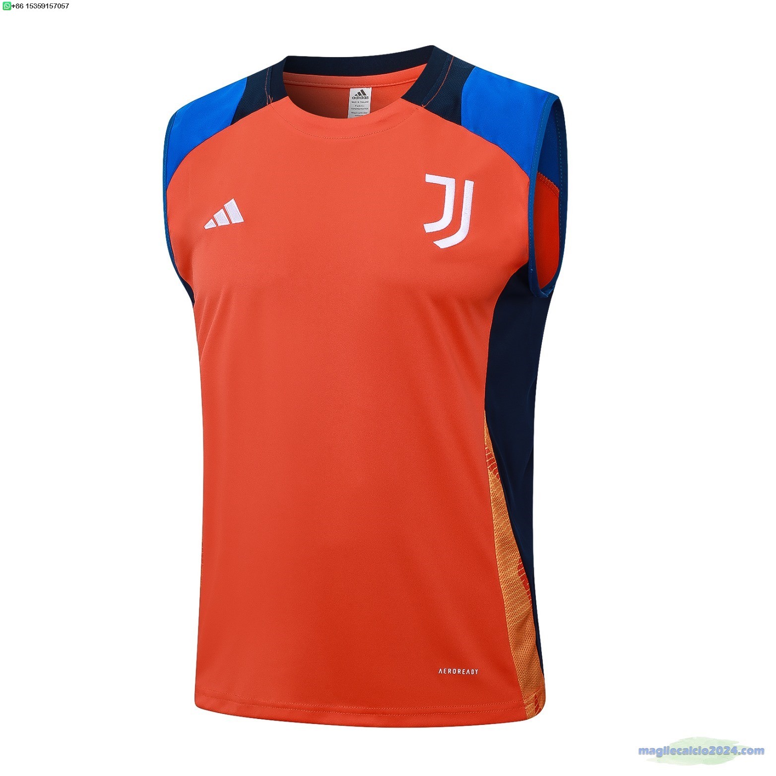 Formazione Senza Maniche Juventus 2024 2025 Arancione Blu Poco Prezzo