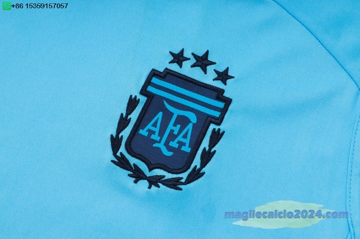 Formazione Senza Maniche Set Completo Argentina 2024 Blu Nero Purpureo Poco Prezzo