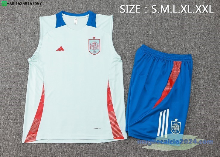Formazione Senza Maniche Set Completo Argentina 2024 Blu Poco Prezzo