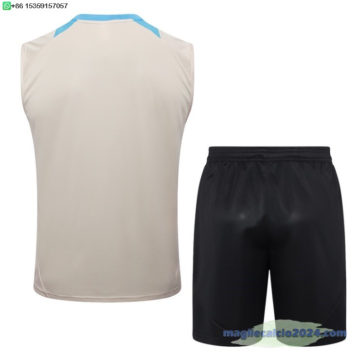 Formazione Senza Maniche Set Completo Argentina 2024 Giallo Blu Nero Poco Prezzo