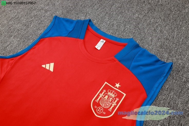 Formazione Senza Maniche Set Completo Argentina 2024 Rosso Blu Poco Prezzo