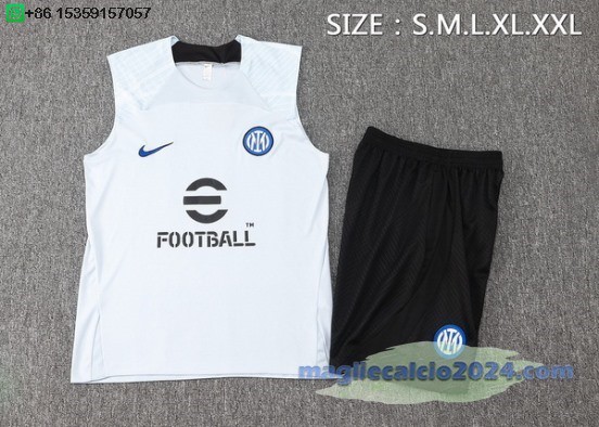Formazione Senza Maniche Set Completo Inter Milán 2023 2024 Blu II Nero Poco Prezzo