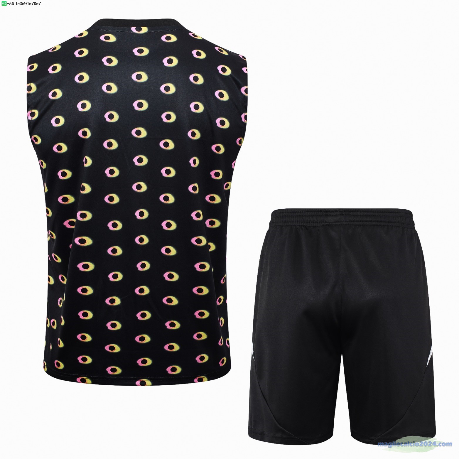 Formazione Senza Maniche Set Completo Juventus 2024 2025 Nero Bianco Poco Prezzo